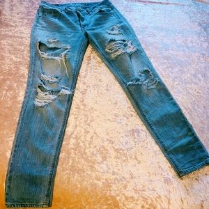 American Eagle Distressed TomGirl Jeans